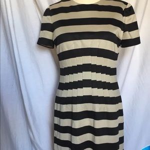 DVF Yazmine Stripe Jersey Sheath Dress Furstenberg